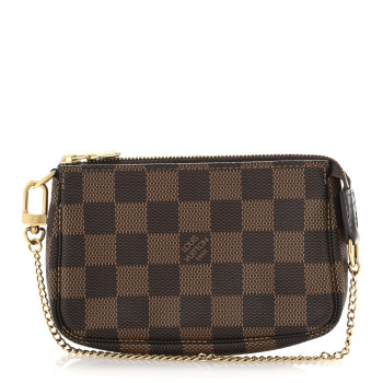LOUIS VUITTON Damier Ebene Mini Pochette Accessories