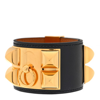 HERMES Box Collier de Chien CDC Bracelet T2 Black