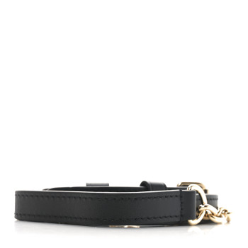 LOUIS VUITTON Calfskin Speedy Bandouliere 20 Shoulder Strap Black