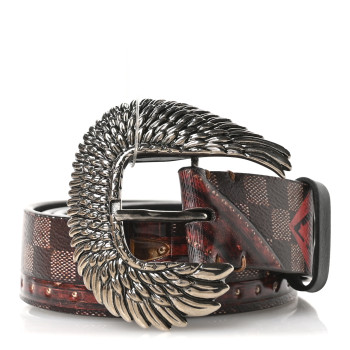 LOUIS VUITTON Transformed Damier Ebene Time Trunk Belt 80 32