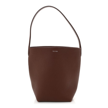 THE ROW Grained Calfskin Small N/S Park Tote Cognac