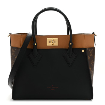 LOUIS VUITTON Calfskin Monogram On My Side Black