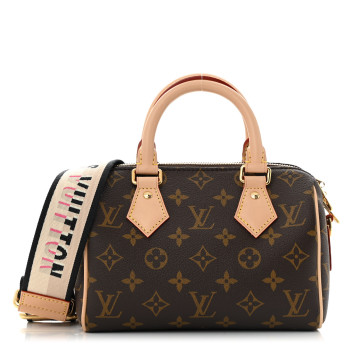 LOUIS VUITTON Monogram Speedy Bandouliere 20 Black
