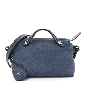 FENDI Denim Effect Cuoio Romano Mini By The Way Soft Myrtle