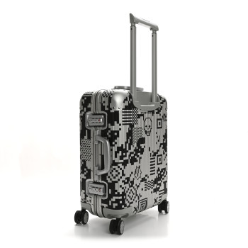 RIMOWA X RTFKT Polycarbonate Printed Original Twist Cabin Silver Black