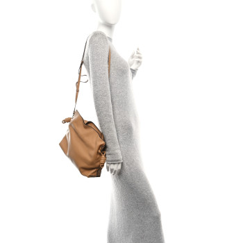 LOEWE Nappa Flamenco Knot Clutch Warm Desert