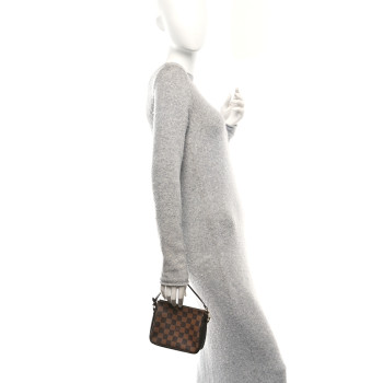 LOUIS VUITTON Damier Ebene Trousse Make Up Bag Pochette