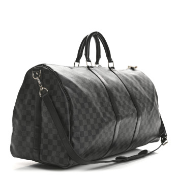 LOUIS VUITTON Damier Graphite Keepall Bandouliere 55