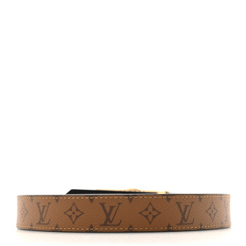 LOUIS VUITTON Monogram 25mm Dauphine Reversible Belt 85 34 Tan