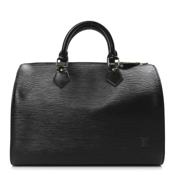 LOUIS VUITTON Epi Speedy 30 Black