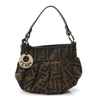 FENDI Zucca Mini Chef Hobo Tobacco