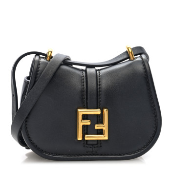 FENDI Vitello Brenta Cher Nano Fendi C'mon Black