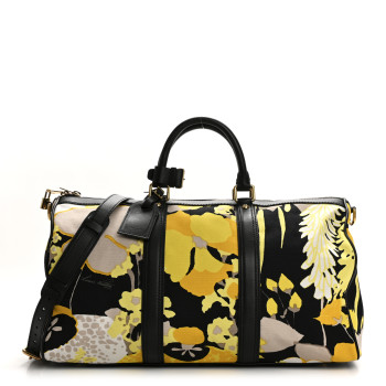 LOUIS VUITTON Canvas Floral Canwan Keepall Bandouliere 50