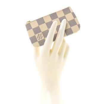 LOUIS VUITTON Damier Azur Key Pouch