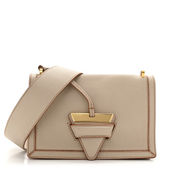 LOEWE Grained Calfskin Medium Barcelona Shoulder Bag Light Ghost