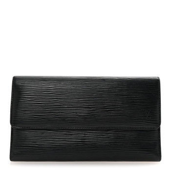 LOUIS VUITTON Epi Sarah Wallet Black