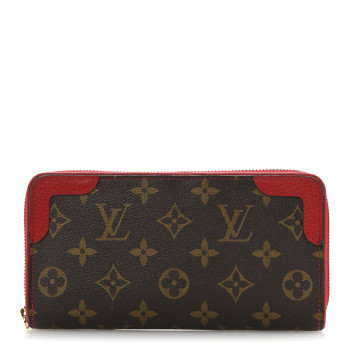 LOUIS VUITTON Monogram Retiro Zippy Wallet Cherry