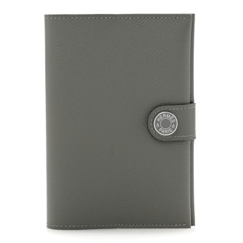 HERMES Evercolor R.M.S Passport Holder Gris Meyer