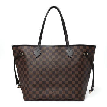 LOUIS VUITTON Damier Ebene Neo Neverfull MM Rose Ballerine