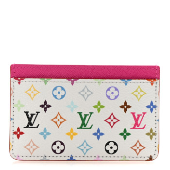 LOUIS VUITTON LV X TM Monogram Multicolor Card Holder Kawaii Pink
