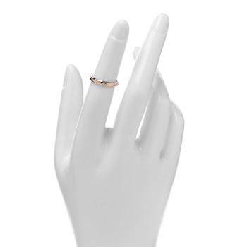 CARTIER 18K Pink Gold Diamond 2.6mm 1895 Wedding Band Ring 48 4.5