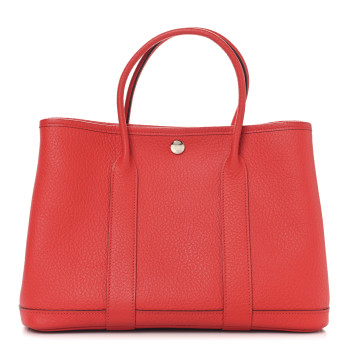 HERMES Vache Country Garden Party TPM 30 Rouge Pivoine