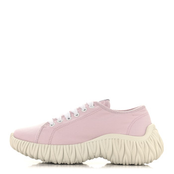 MIU MIU Gabardine Low Top Matelasse Sneakers 35.5 Alabastro