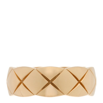 CHANEL 18K Yellow Gold Small Coco Crush Ring 49 5