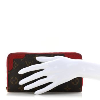 LOUIS VUITTON Monogram Retiro Zippy Wallet Cherry