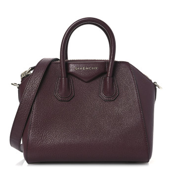 GIVENCHY Sugar Goatskin Mini Antigona Oxblood