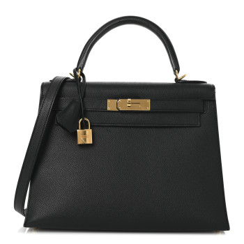 HERMES Epsom Kelly Sellier 28 Black