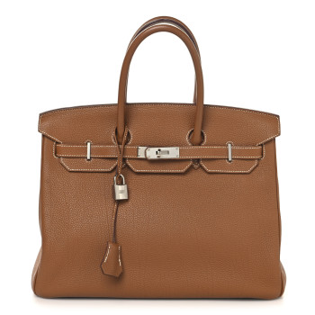 HERMES Togo Birkin 35 Gold