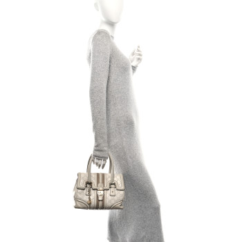 GUCCI Guccissima Treasure Shoulder Bag Off White