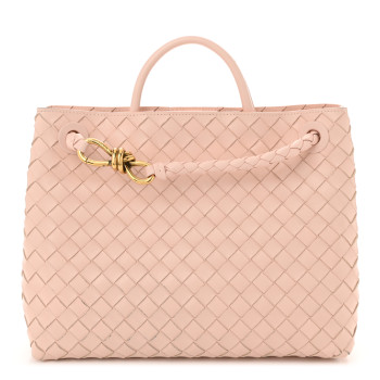 BOTTEGA VENETA Nappa Intrecciato Medium Andiamo Shoulder Bag Lotus