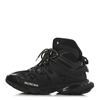 BALENCIAGA Mesh Nylon Mens Track Hike Sneakers 42 Black