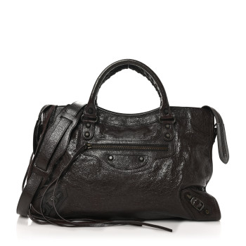 BALENCIAGA Agneau Classic Hardware City Charbon