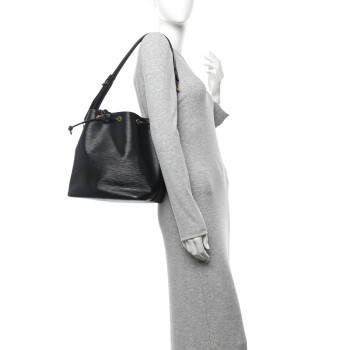 LOUIS VUITTON Epi Petit Noe Black