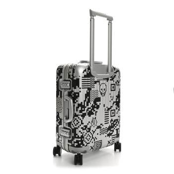 RIMOWA X RTFKT Polycarbonate Printed Original Twist Cabin Silver Black