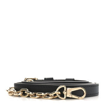 LOUIS VUITTON Calfskin Speedy Bandouliere 20 Shoulder Strap Black