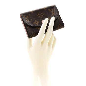 LOUIS VUITTON Monogram Rosalie Coin Purse Rose Ballerine