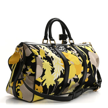 LOUIS VUITTON Canvas Floral Canwan Keepall Bandouliere 50