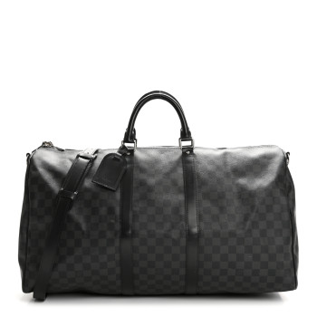 LOUIS VUITTON Damier Graphite Keepall Bandouliere 55