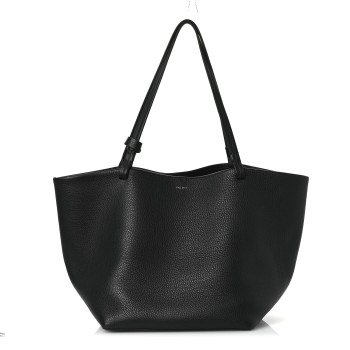 THE ROW Grained Calfskin Park Tote Three Black