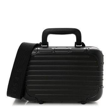 RIMOWA Matte Aluminum Crossbody 19 Cross-Body Bag Black