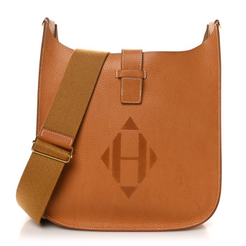 HERMES Vache Naturelle Grainee Evelyne 29 PM Natural Sable