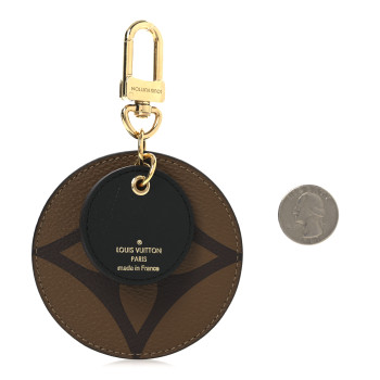 LOUIS VUITTON Monogram Reverse Key Holder Bag Charm