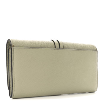 CHLOE Calfskin Alphabet Long Wallet Sage