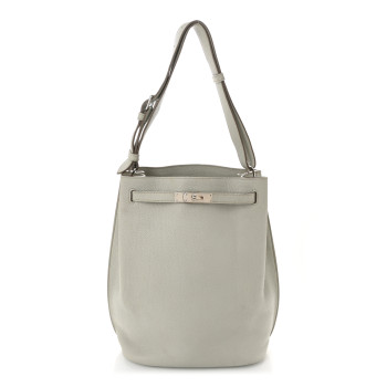 HERMES Togo So Kelly 26 Gris Perle