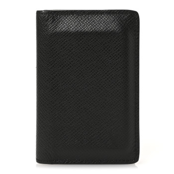 LOUIS VUITTON Taiga Pocket Organizer NM Black