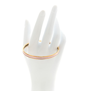 HERMES Enamel Uni Bangle 65 Rose Candeur
